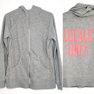 VS Locals Only Zip Up Fleece Hoodie Large